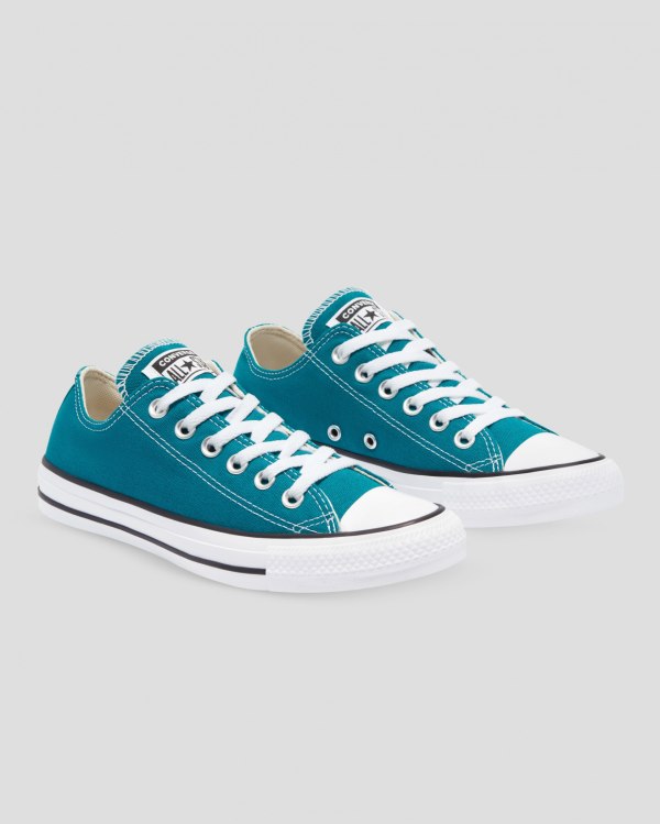 Converse Chuck Taylor All Star Seasonal Blå Sko Danmark - Converse Lave Sneakers Herre - 52801TSXV